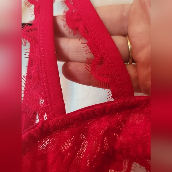 Victoria Secret PINK Date Push-Up Red Bra, Size‎ 34DD - Picture 4 of 8